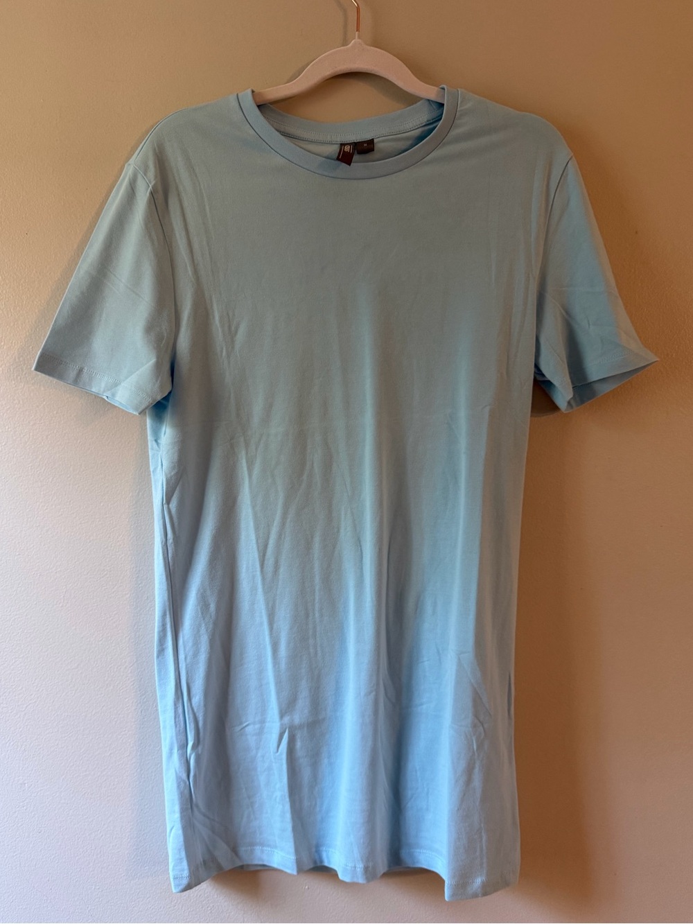 ASOS-  Pale Blue Short Sleeve Crew Neck Dress